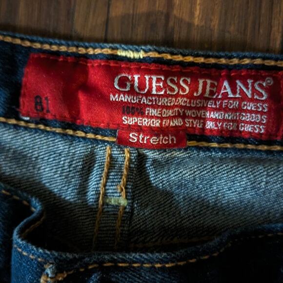 Guess Y2K style women's jeans size 30 Bootcut distressed med wash - Picture 4 of 9